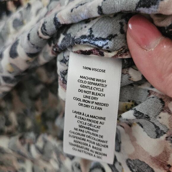 Beach Lunch Lounge Abstract Print Blouse Size XS - Picture 5 of 7